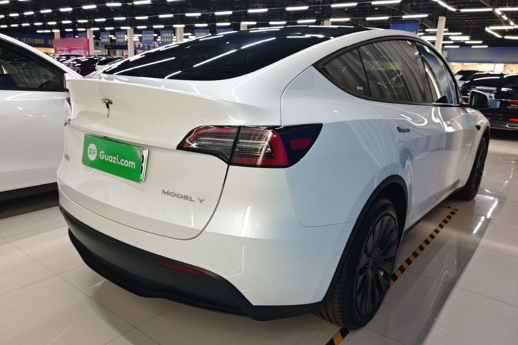 Used Tesla Model Y 2022 Revised Version Long-Range All-Wheel Drive Rear Right 45 Deg