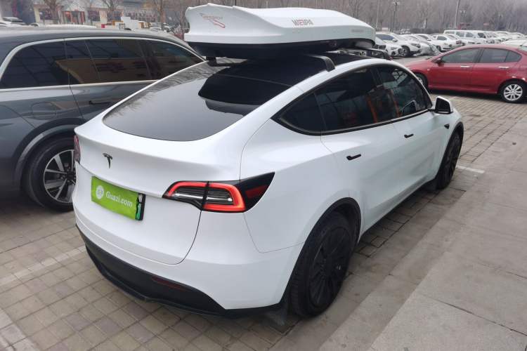 Used Tesla Model Y 2022 Revised Version Long-Range All-Wheel Drive Rear Right 45 Deg