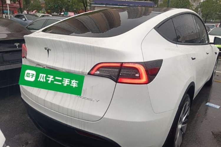 Used Tesla Model Y 2022 Revised Version Long-Range All-Wheel Drive Rear Right 45 Deg