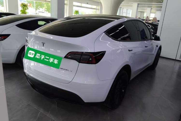 Used Tesla Model Y 2022 Revised Version Rear-Wheel Drive Rear Right 45 Deg
