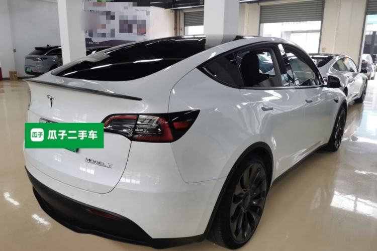 Used Tesla Model Y 2022 Performance High-Performance All-Wheel-Drive Version Rear Right 45 Deg