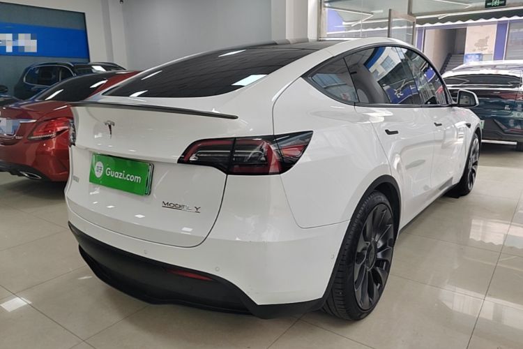 Used Tesla Model Y 2022 Performance High-Performance All-Wheel-Drive Version Rear Right 45 Deg