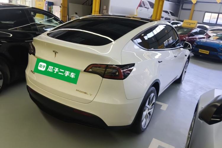 Used Tesla Model Y 2022 Revised Version Long-Range All-Wheel Drive Rear Right 45 Deg