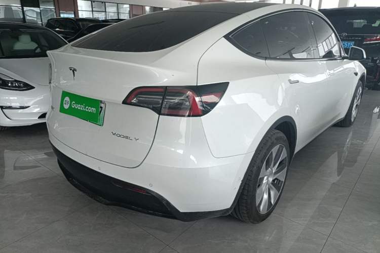 Used Tesla Model Y 2022 Revised Version Long-Range All-Wheel Drive Rear Right 45 Deg