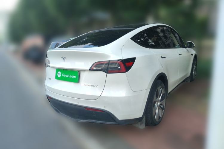 Used Tesla Model Y 2022 Revised Version Long-Range All-Wheel Drive Rear Right 45 Deg