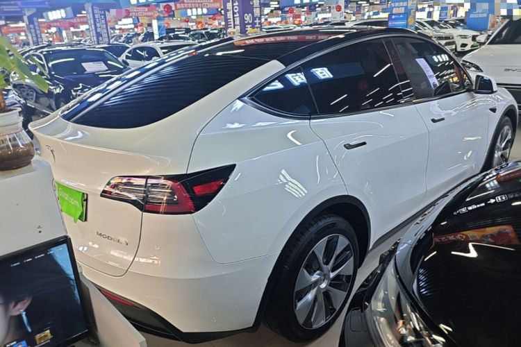 Used Tesla Model Y 2022 Revised Version Long-Range All-Wheel Drive Rear Right 45 Deg