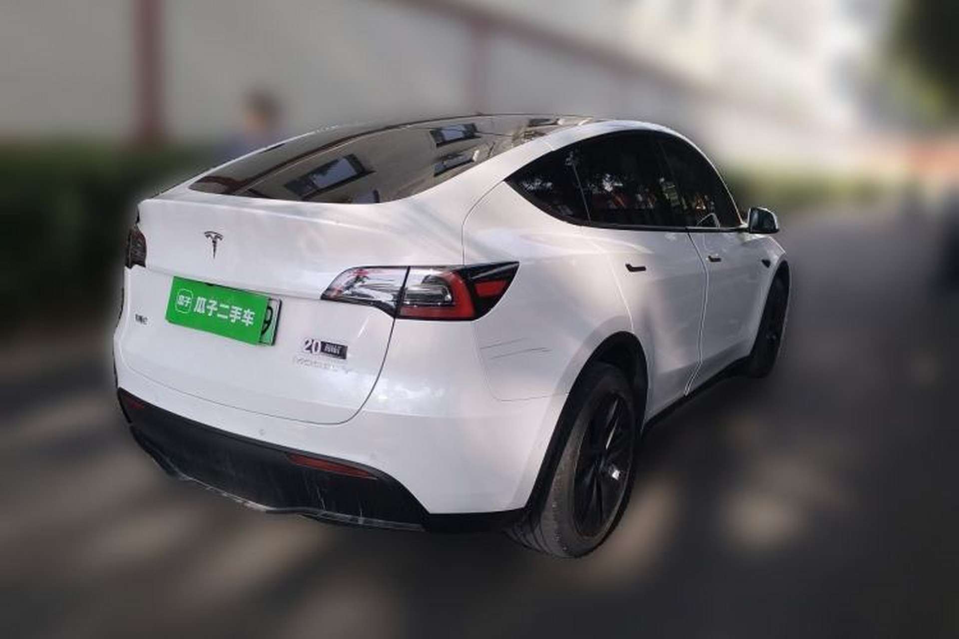 Used Tesla Model Y 2022 Long-Range All-Wheel-Drive Version Rear Right 45 Deg