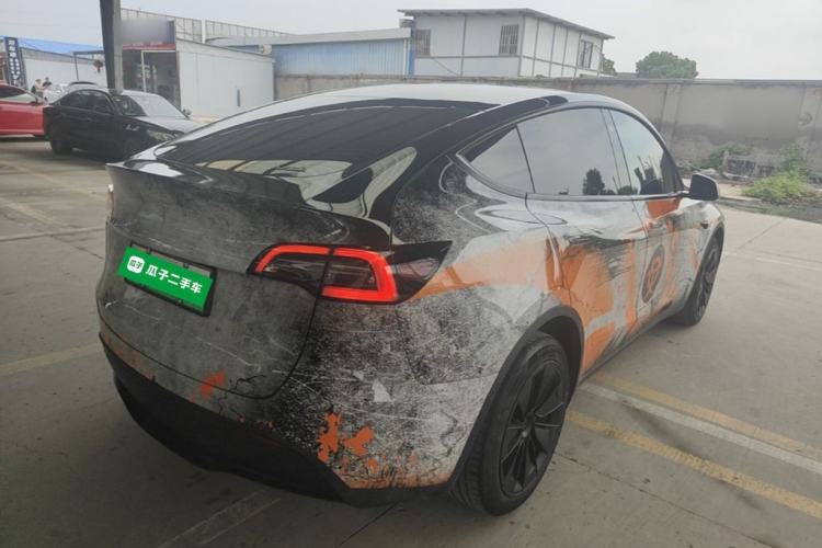 Used Tesla Model Y 2022 Revised Version Long-Range All-Wheel Drive Rear Right 45 Deg