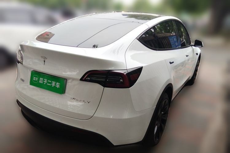 Used Tesla Model Y 2022 Revised Version Long-Range All-Wheel Drive Rear Right 45 Deg