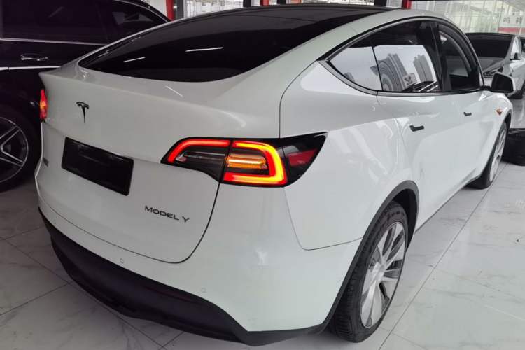 Used Tesla Model Y 2022 Revised Version Rear-Wheel Drive Rear Right 45 Deg