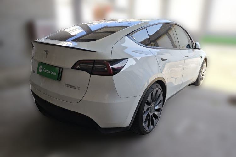 Used Tesla Model Y 2022 Performance High-Performance All-Wheel-Drive Version Rear Right 45 Deg