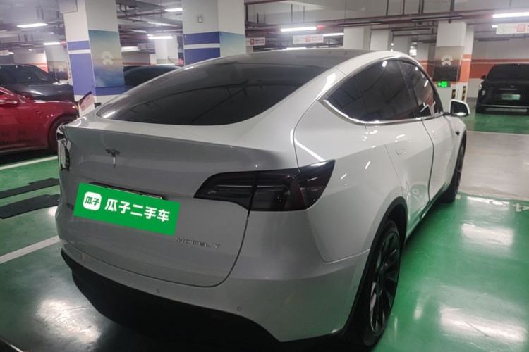Used Tesla Model Y 2022 Revised Version Long-Range All-Wheel Drive Rear Right 45 Deg