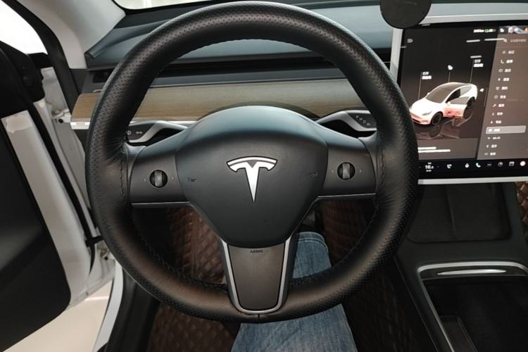 Used Tesla Model Y 2022 Long-Range All-Wheel-Drive Version Steering Wheel