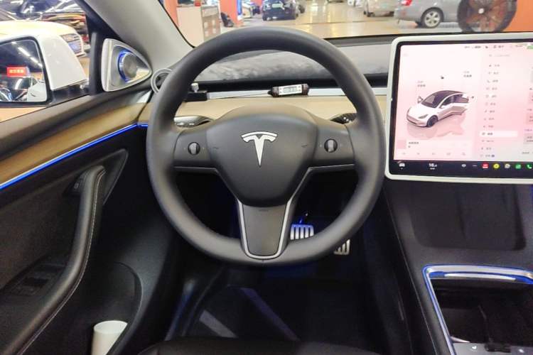 Used Tesla Model Y 2022 Performance High-Performance All-Wheel-Drive Version Steering Wheel