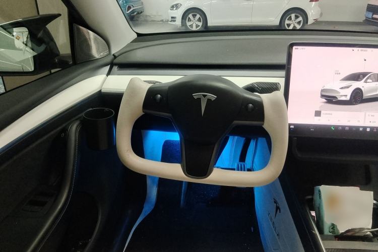 Used Tesla Model Y 2022 Performance High-Performance All-Wheel-Drive Version Steering Wheel