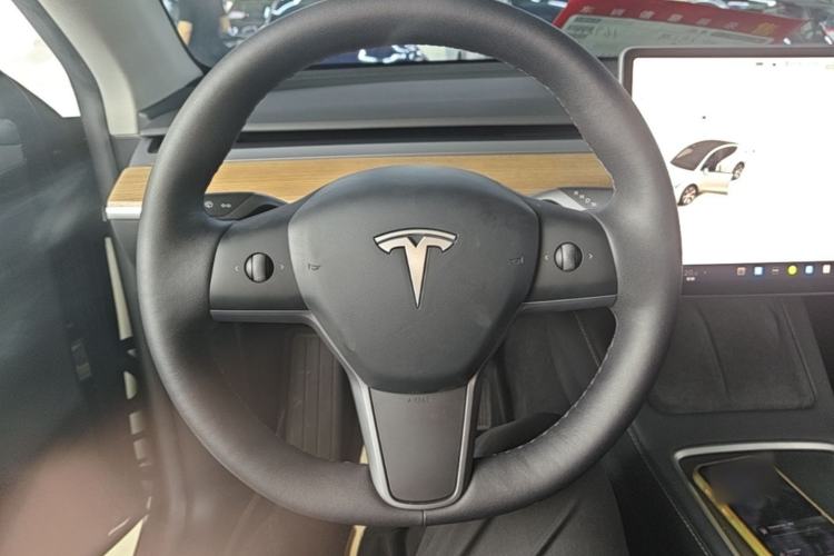 Used Tesla Model Y 2022 Long-Range All-Wheel-Drive Version Steering Wheel