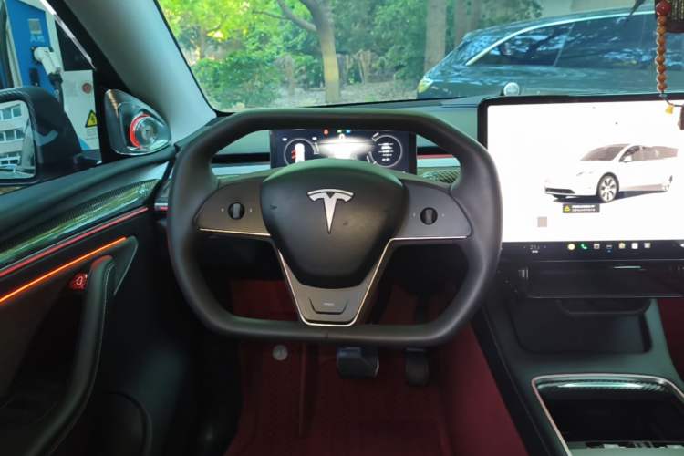 Used Tesla Model Y 2022 Revised Version Long-Range All-Wheel Drive Steering Wheel