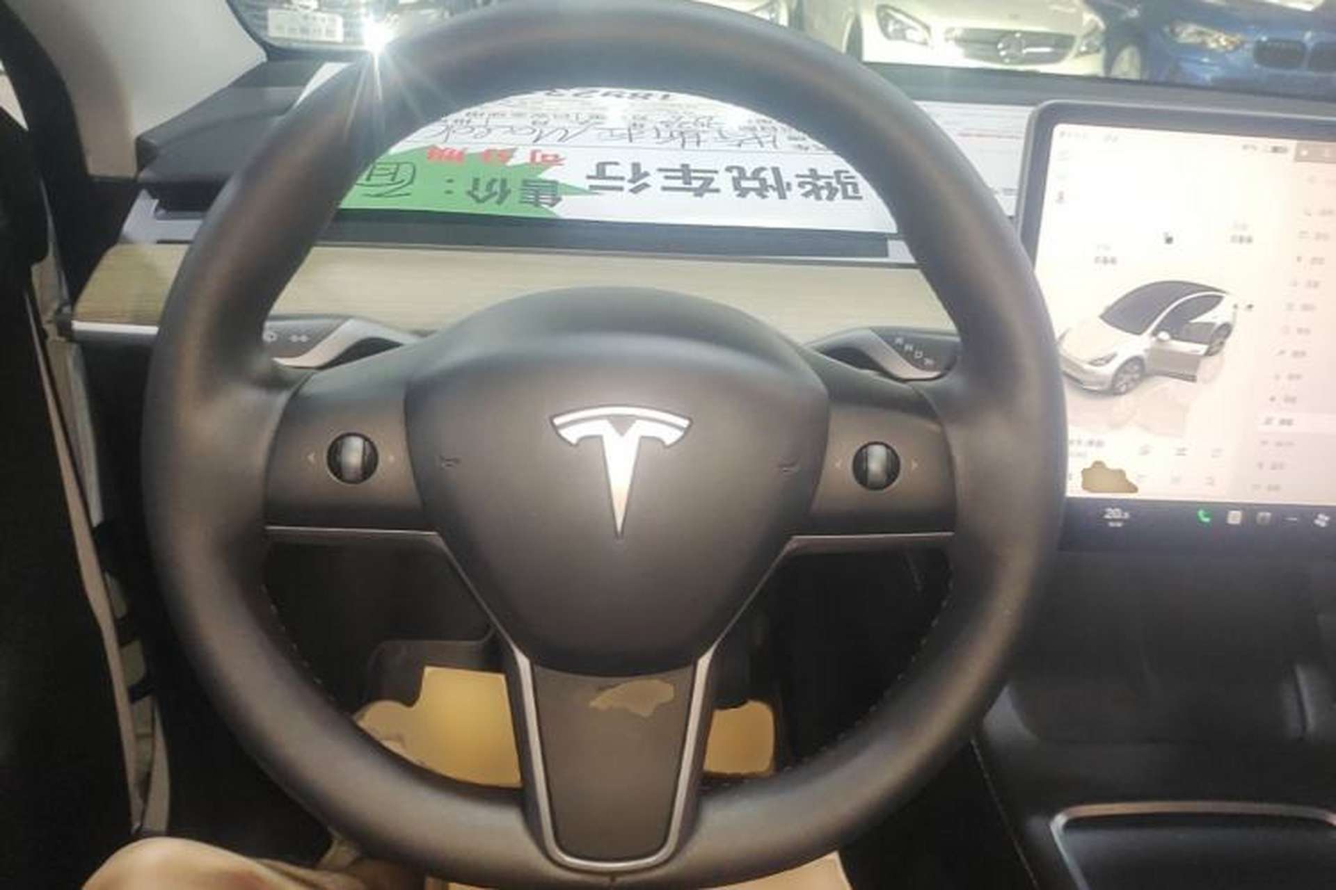 Used Tesla Model Y 2022 Revised Version Rear-Wheel Drive Steering Wheel