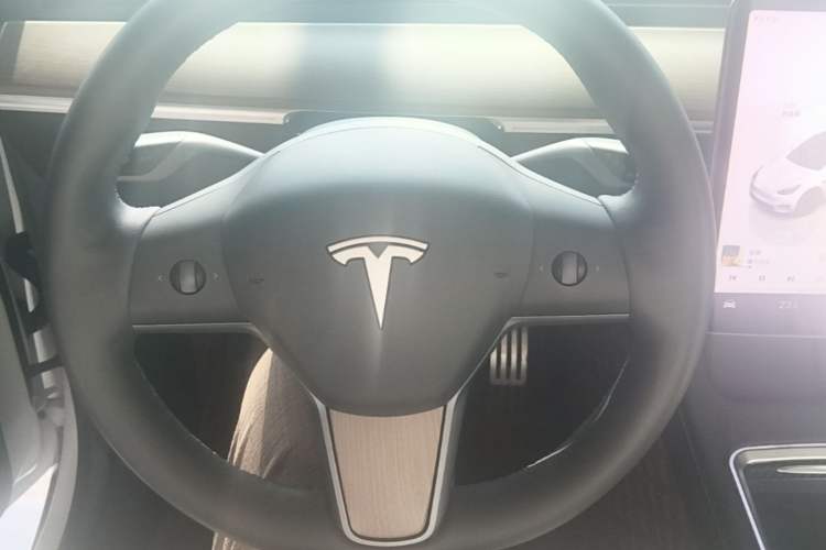 Used Tesla Model Y 2022 Performance High-Performance All-Wheel-Drive Version Steering Wheel