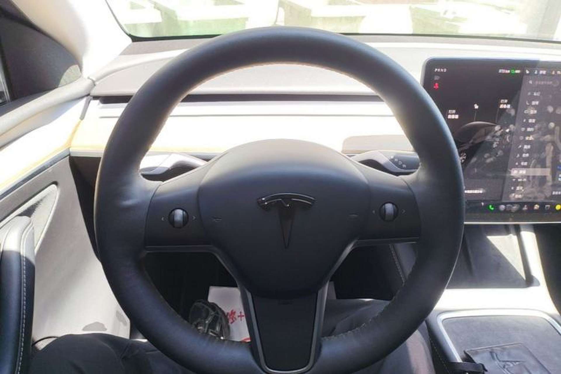 Used Tesla Model Y 2022 Revised Version Long-Range All-Wheel Drive Steering Wheel