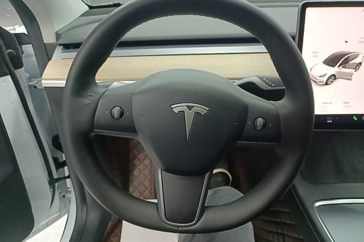 Used Tesla Model Y 2022 Long-Range All-Wheel-Drive Version Steering Wheel
