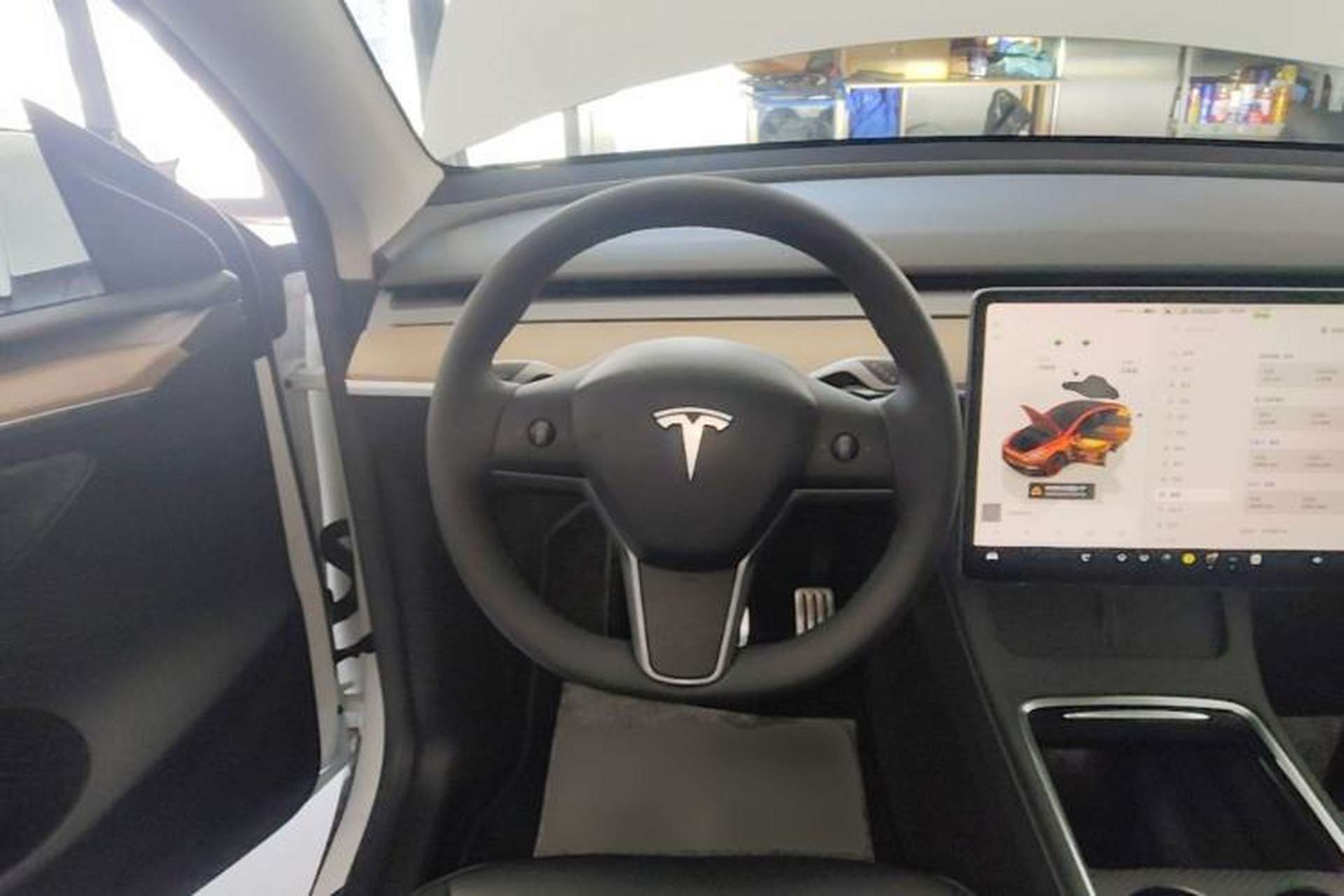 Used Tesla Model Y 2022 Performance High-Performance All-Wheel-Drive Version Steering Wheel
