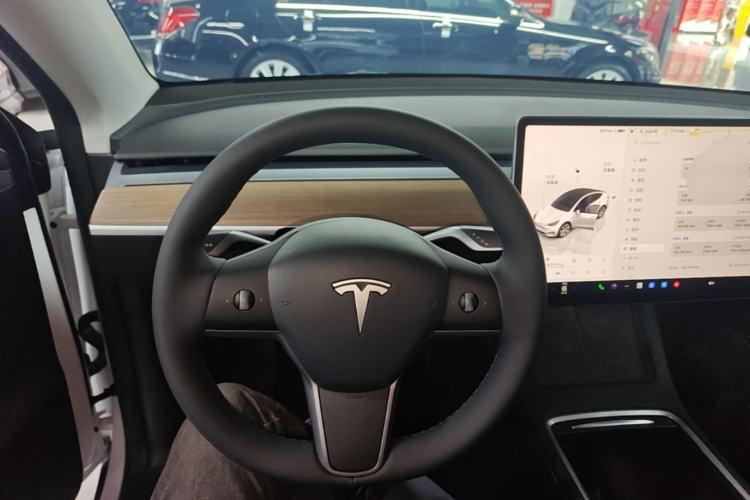 Used Tesla Model Y 2022 Long-Range All-Wheel-Drive Version Steering Wheel