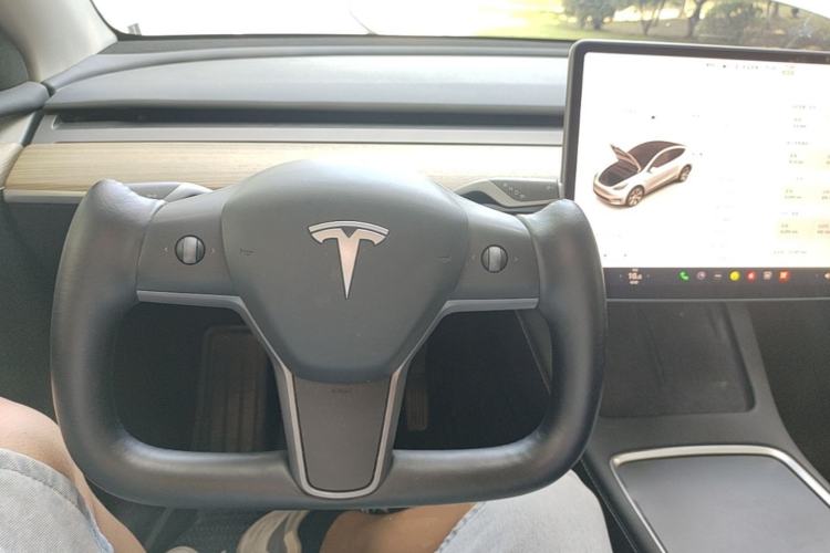 Used Tesla Model Y 2022 Rear-Wheel-Drive Version Steering Wheel