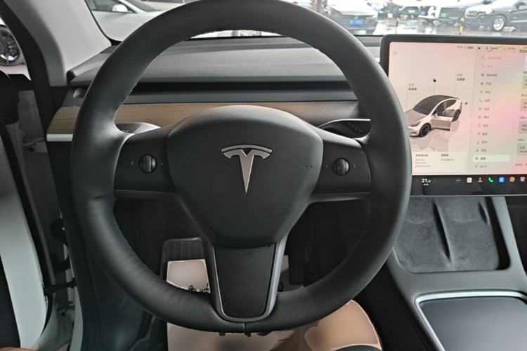 Used Tesla Model Y 2022 Long-Range All-Wheel-Drive Version Steering Wheel