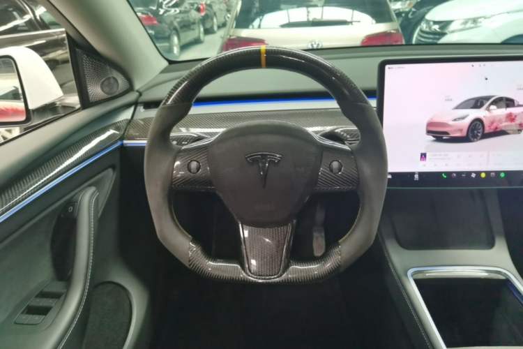 Used Tesla Model Y 2022 Revised Version Long-Range All-Wheel Drive Steering Wheel