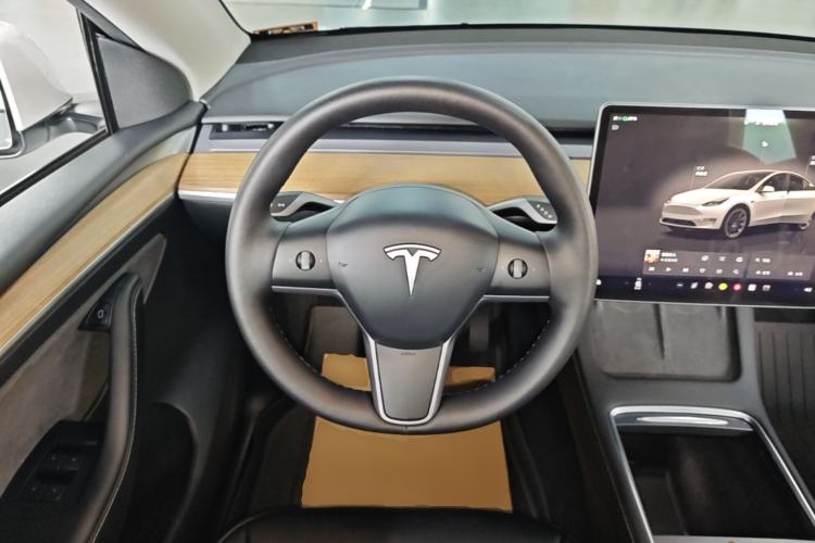 Used Tesla Model Y 2022 Long-Range All-Wheel-Drive Version Steering Wheel
