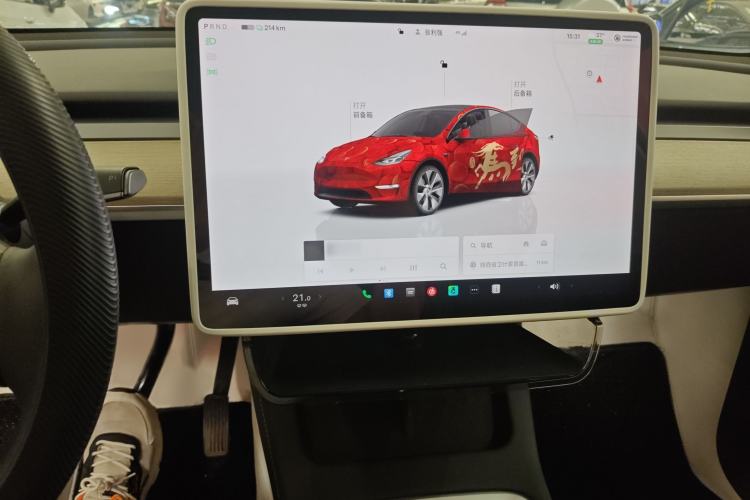 Used Tesla Model Y 2022 Revised Version Rear-Wheel Drive Audio And AC Panel
