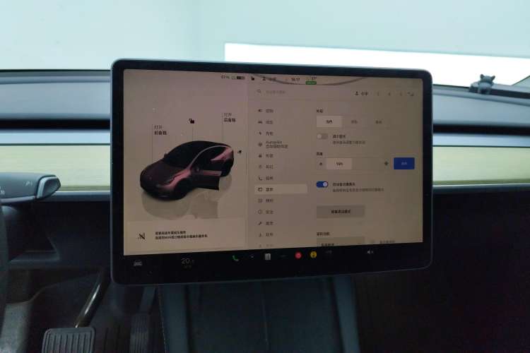 Used Tesla Model Y 2022 Rear-Wheel-Drive Version Audio And AC Panel