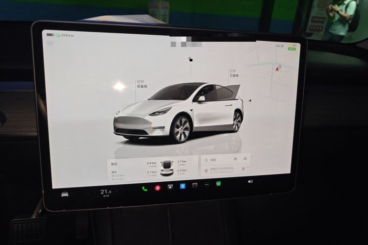 Used Tesla Model Y 2022 Revised Version Rear-Wheel Drive Audio And AC Panel