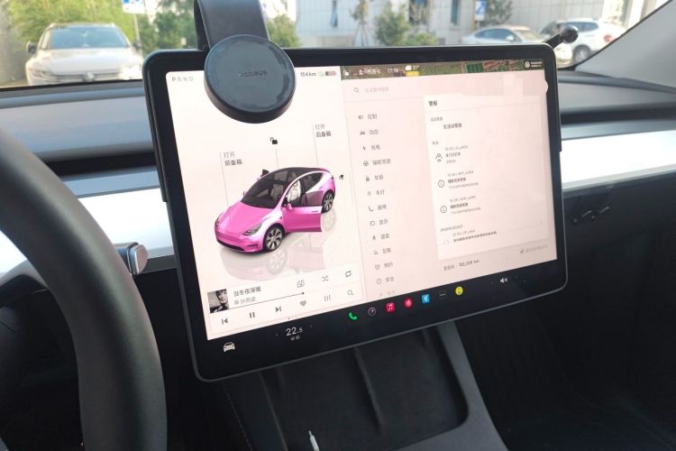 Used Tesla Model Y 2022 Revised Version Long-Range All-Wheel Drive Audio And AC Panel