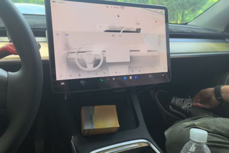 Used Tesla Model Y 2022 Revised Version Long-Range All-Wheel Drive Audio And AC Panel
