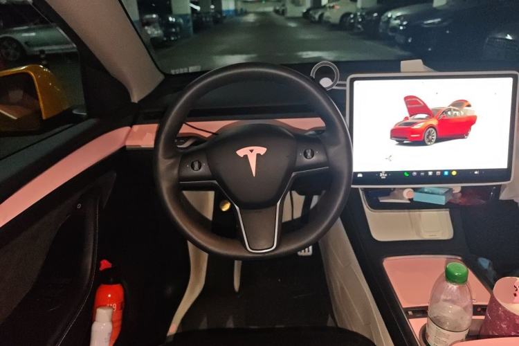 Used Tesla Model Y 2022 Revised Version Long-Range All-Wheel Drive Steering Wheel