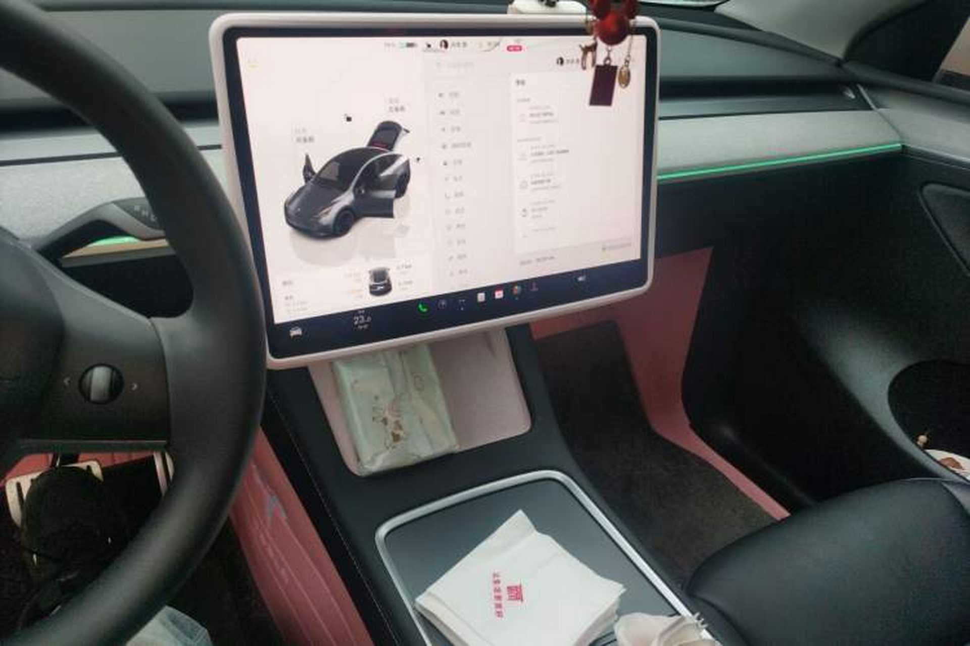 Used Tesla Model Y 2023 High-Performance All-Wheel-Drive Version Audio And AC Panel