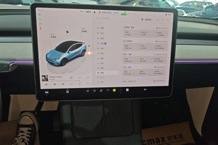 Used Tesla Model Y 2023 Rear-Wheel-Drive Version Audio And AC Panel