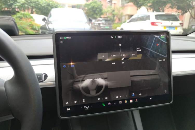 Used Tesla Model Y 2023 Long-Range All-Wheel-Drive Version Audio And AC Panel