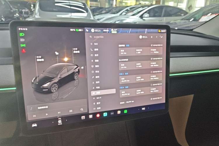 Used Tesla Model Y 2023 Rear-Wheel-Drive Version Audio And AC Panel