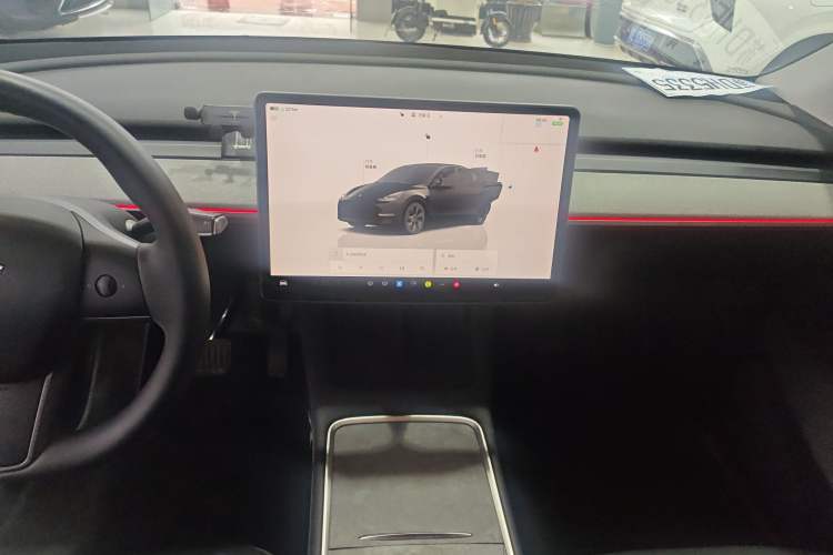 Used Tesla Model Y 2023 Long-Range All-Wheel-Drive Version Audio And AC Panel
