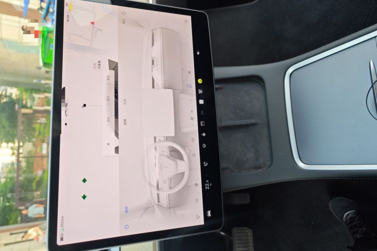 Used Tesla Model Y 2023 Long-Range All-Wheel-Drive Version Audio And AC Panel