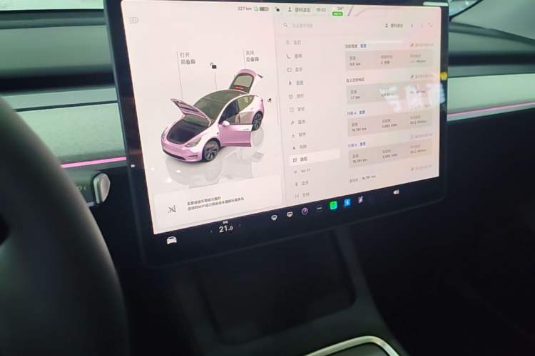 Used Tesla Model Y 2023 Rear-Wheel-Drive Version Audio And AC Panel