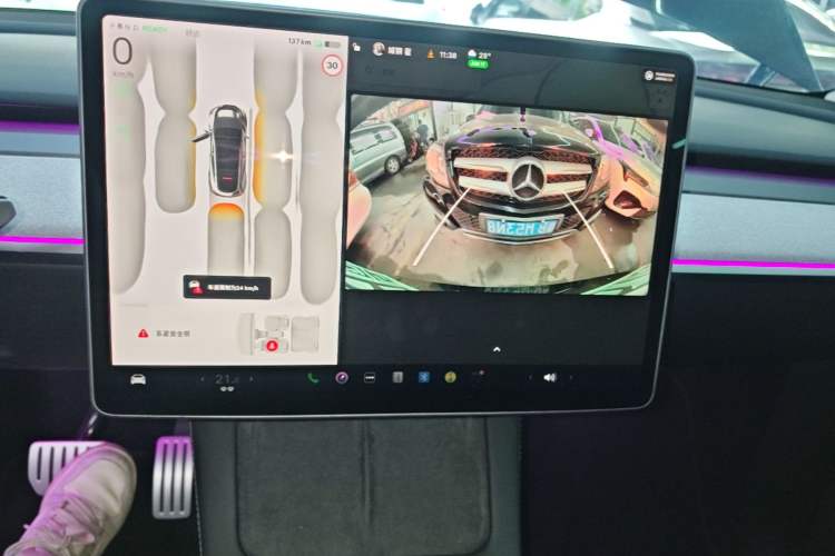 Used Tesla Model Y 2023 High-Performance All-Wheel-Drive Version Audio And AC Panel
