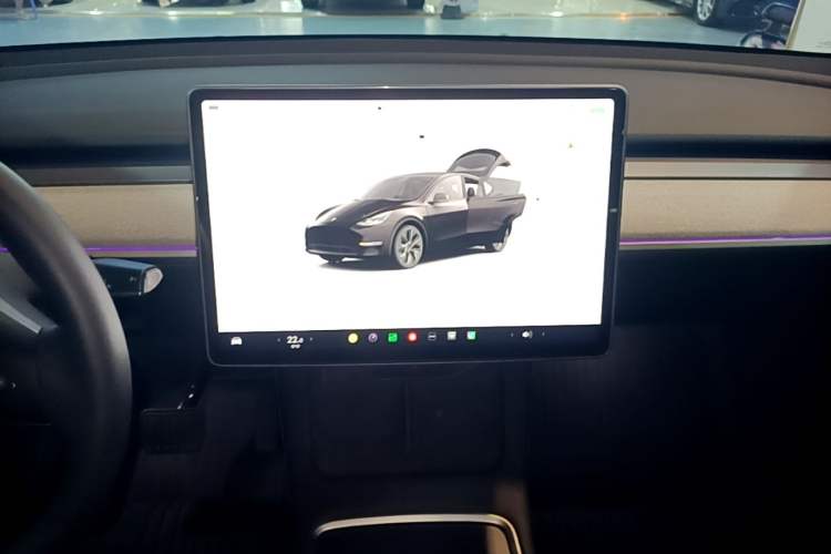 Used Tesla Model Y 2023 Long-Range All-Wheel-Drive Version Audio And AC Panel