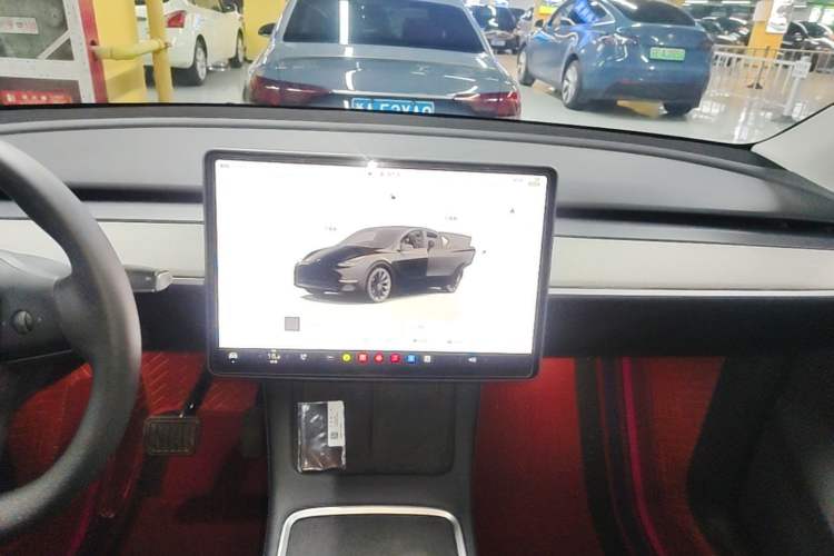 Used Tesla Model Y 2023 Long-Range All-Wheel-Drive Version Audio And AC Panel