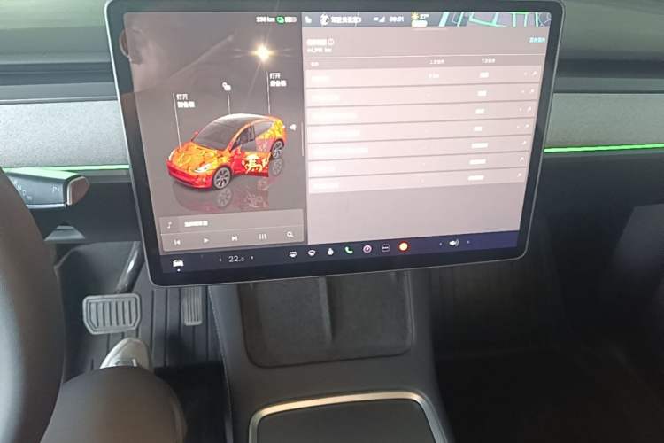 Used Tesla Model Y 2023 Rear-Wheel-Drive Version Audio And AC Panel