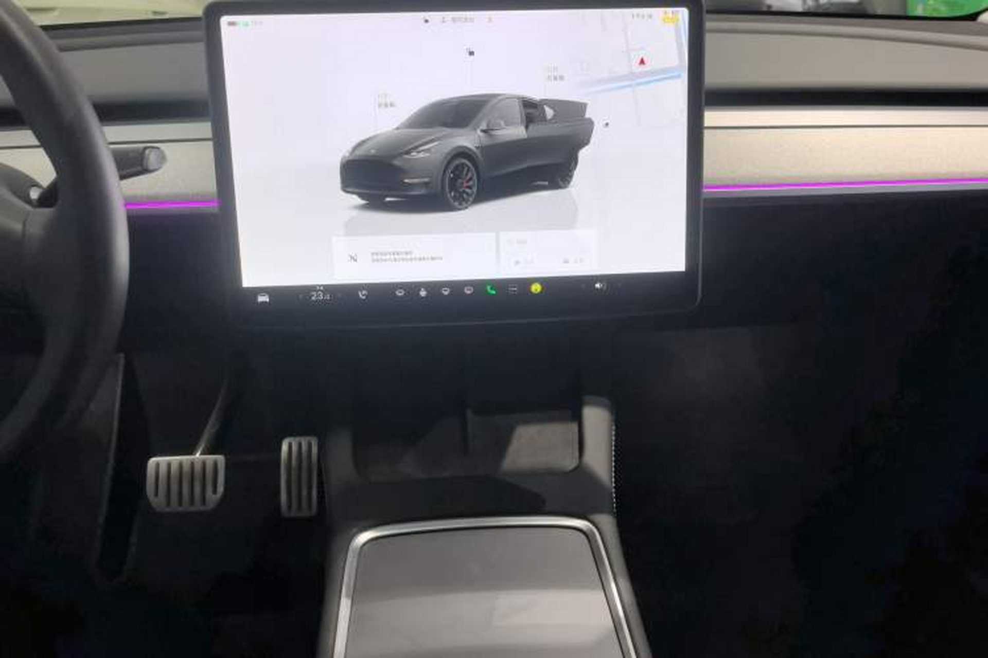 Used Tesla Model Y 2023 High-Performance All-Wheel-Drive Version Audio And AC Panel