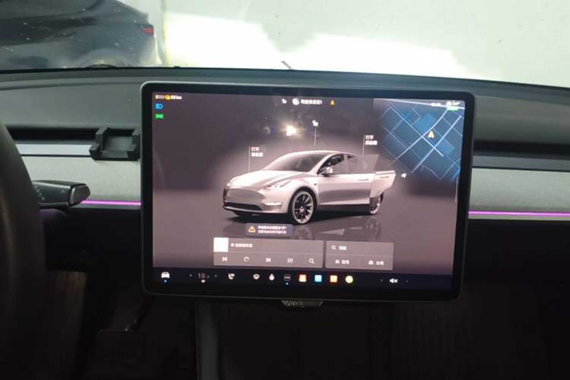 Used Tesla Model Y 2023 Rear-Wheel-Drive Version Audio And AC Panel